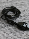 Natural Obsidian Pendant Necklace