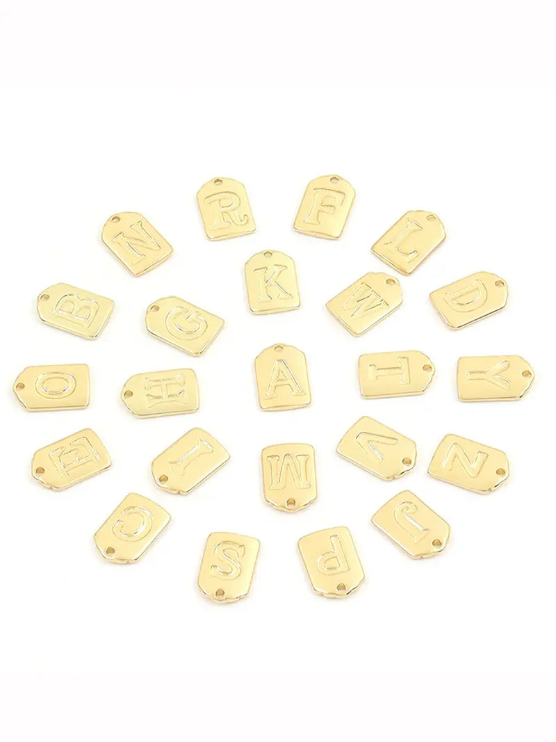 Women's Zirconia Block Letter Pendant Necklace