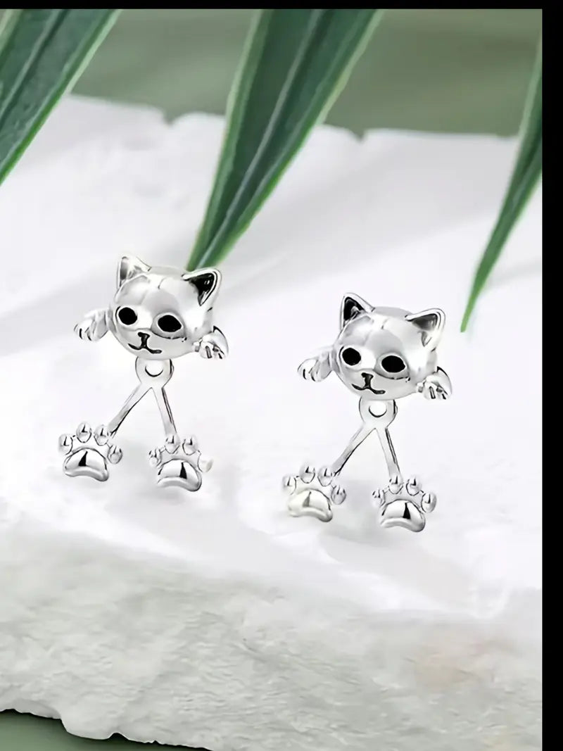Cute Cat Claw Stud Earrings for Women